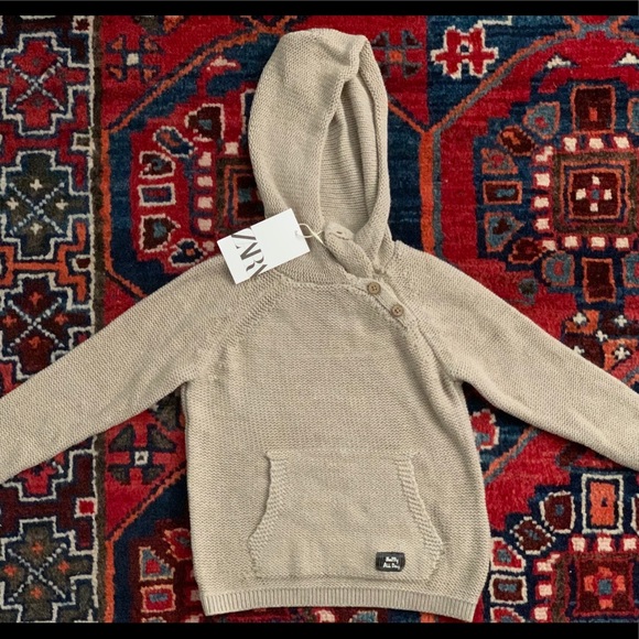 Zara Hooded Knit Sweater - Picture 2 of 9